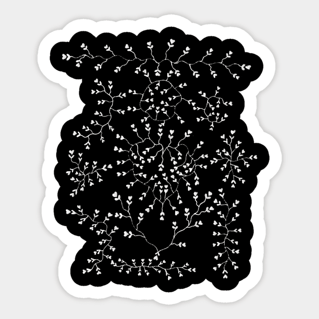 Heart Vines Sticker by zeljkica